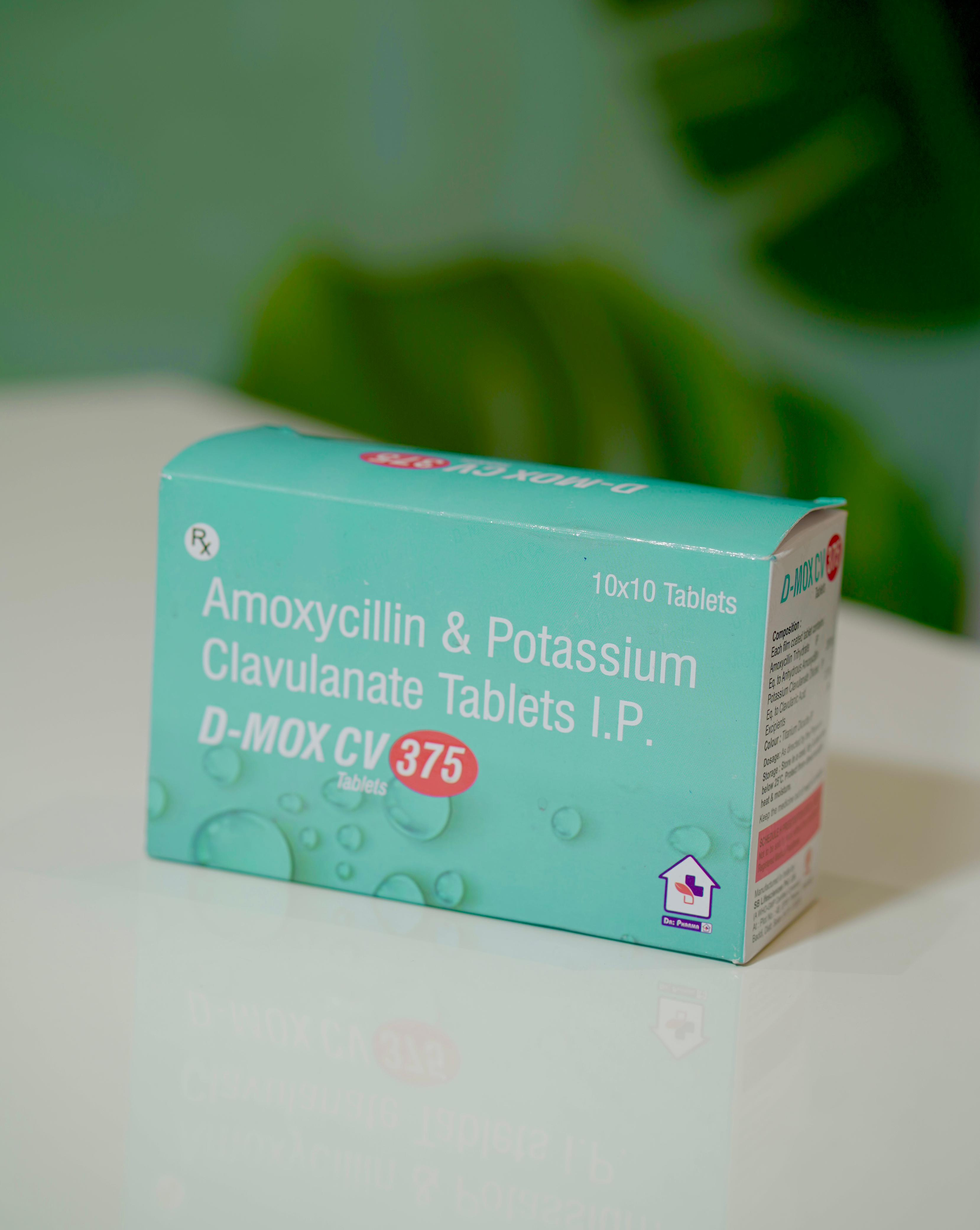 D-mox cv Amoxycillin+Potassium Clavulanate 250mg/125mg